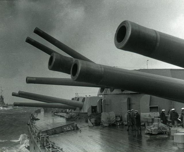NavalHistoria - The 16-inch guns of the Nelson-class were capable of ...