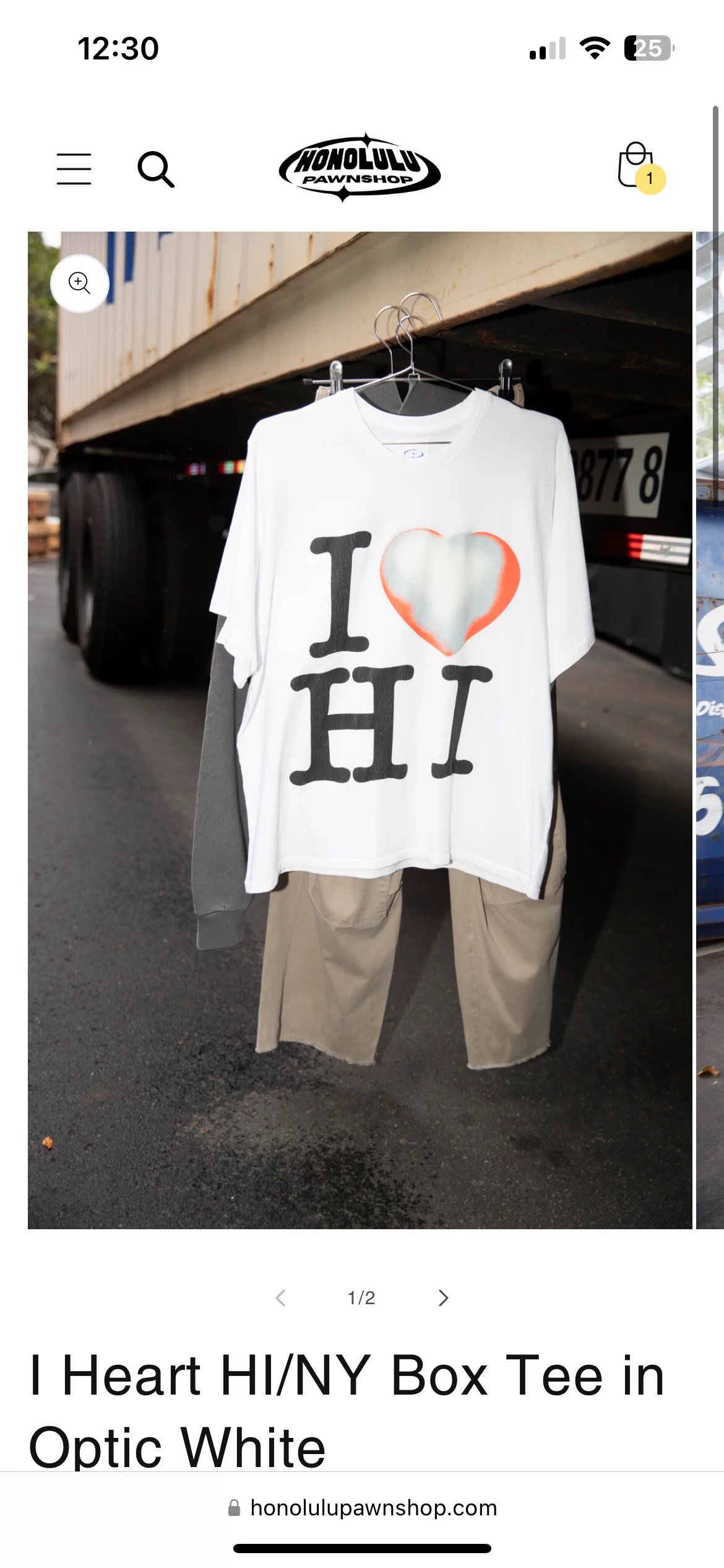 Honolulu Pawn Shop t-shirt pickup for Gold Coast resident