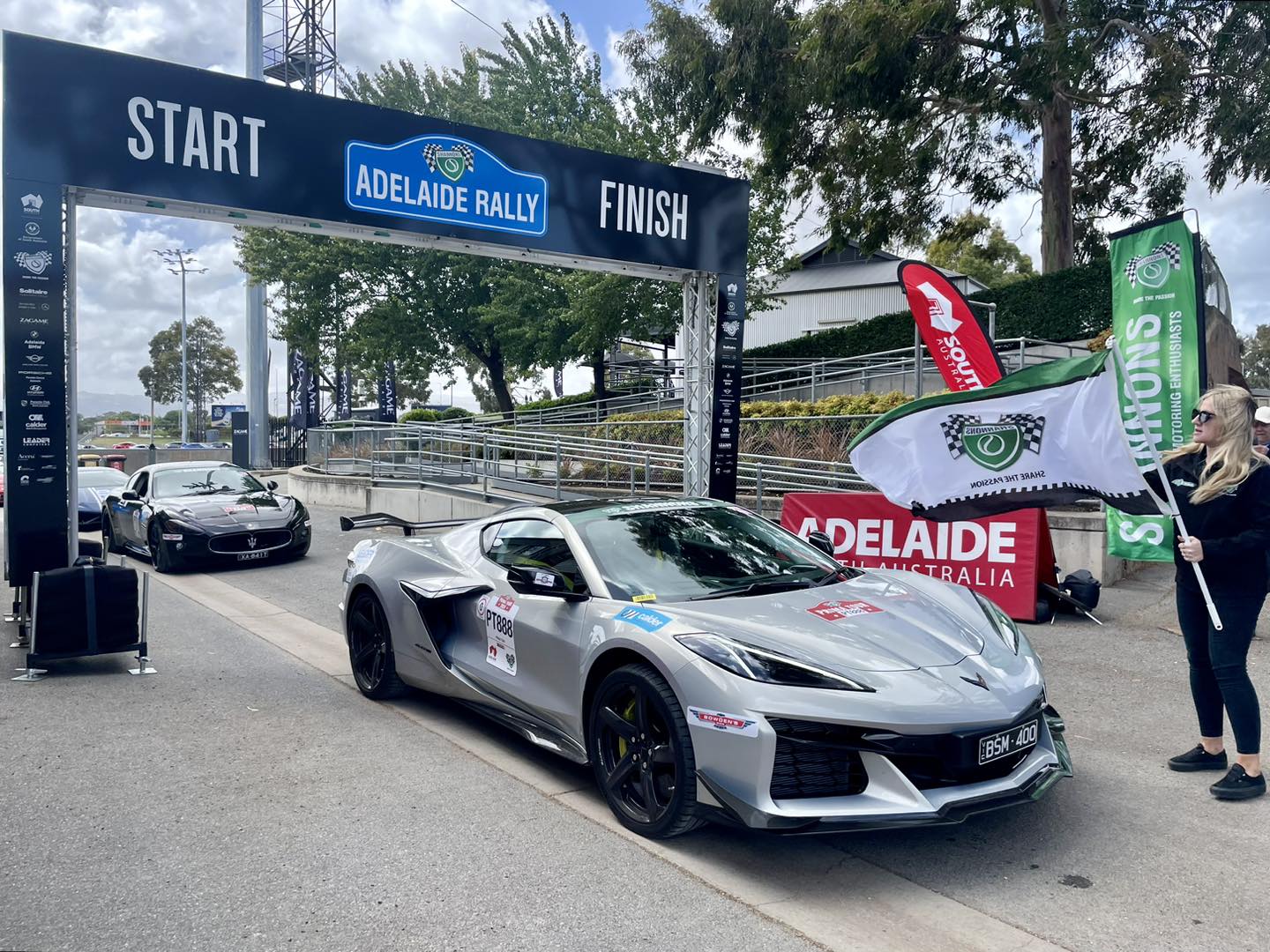 Adelaide Rally - The Chevrolet Corvette Z06 that Craig and...