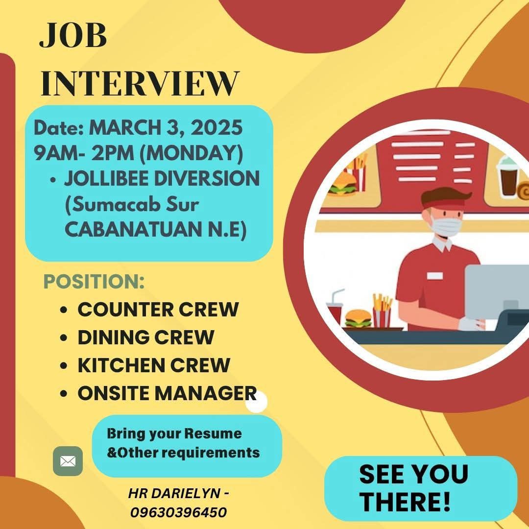 Cabanatuan job hiring | Facebook