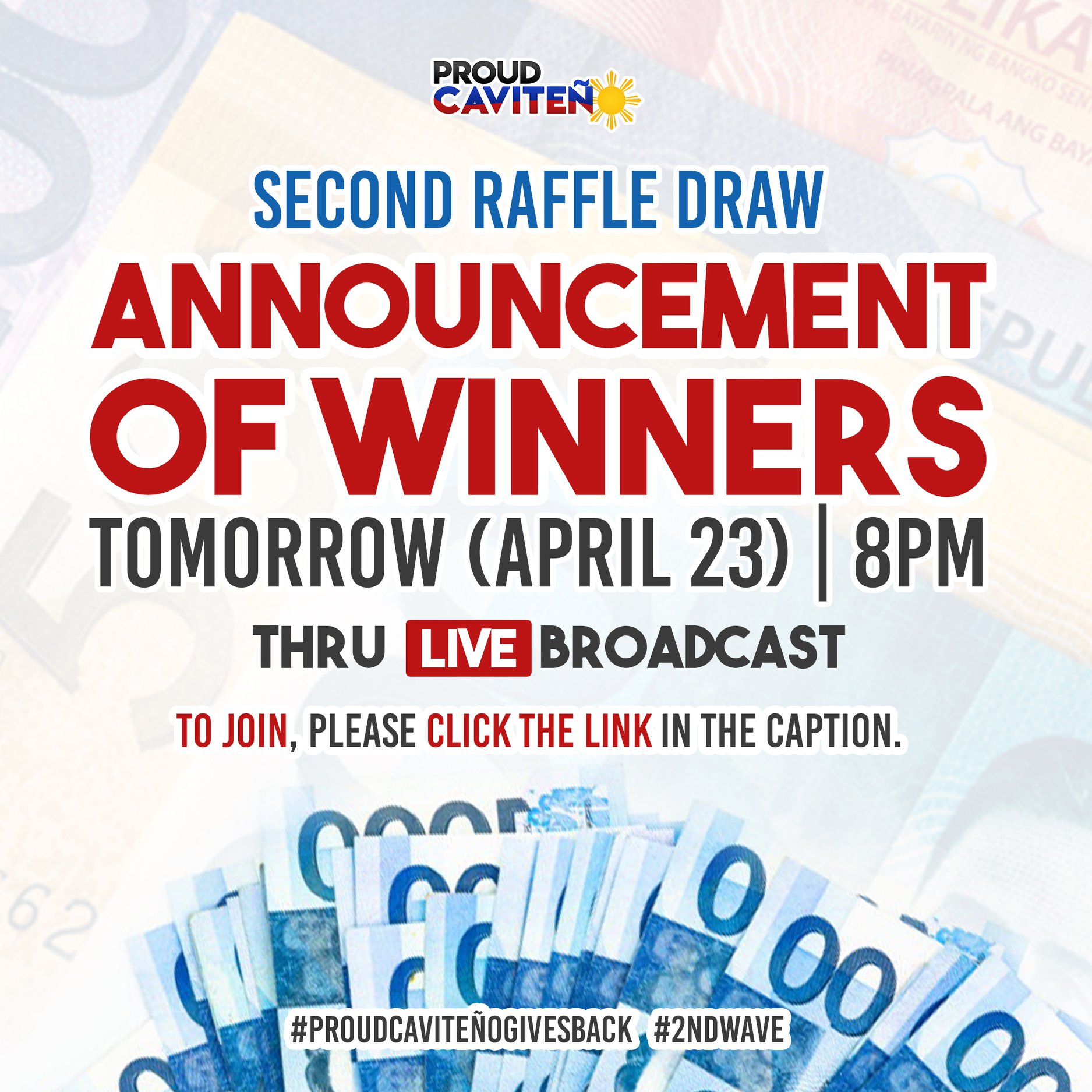 Proud - 2ND RAFFLE DRAW ANNOUNCEMENT OF WINNERS will be tomorrow, April ...