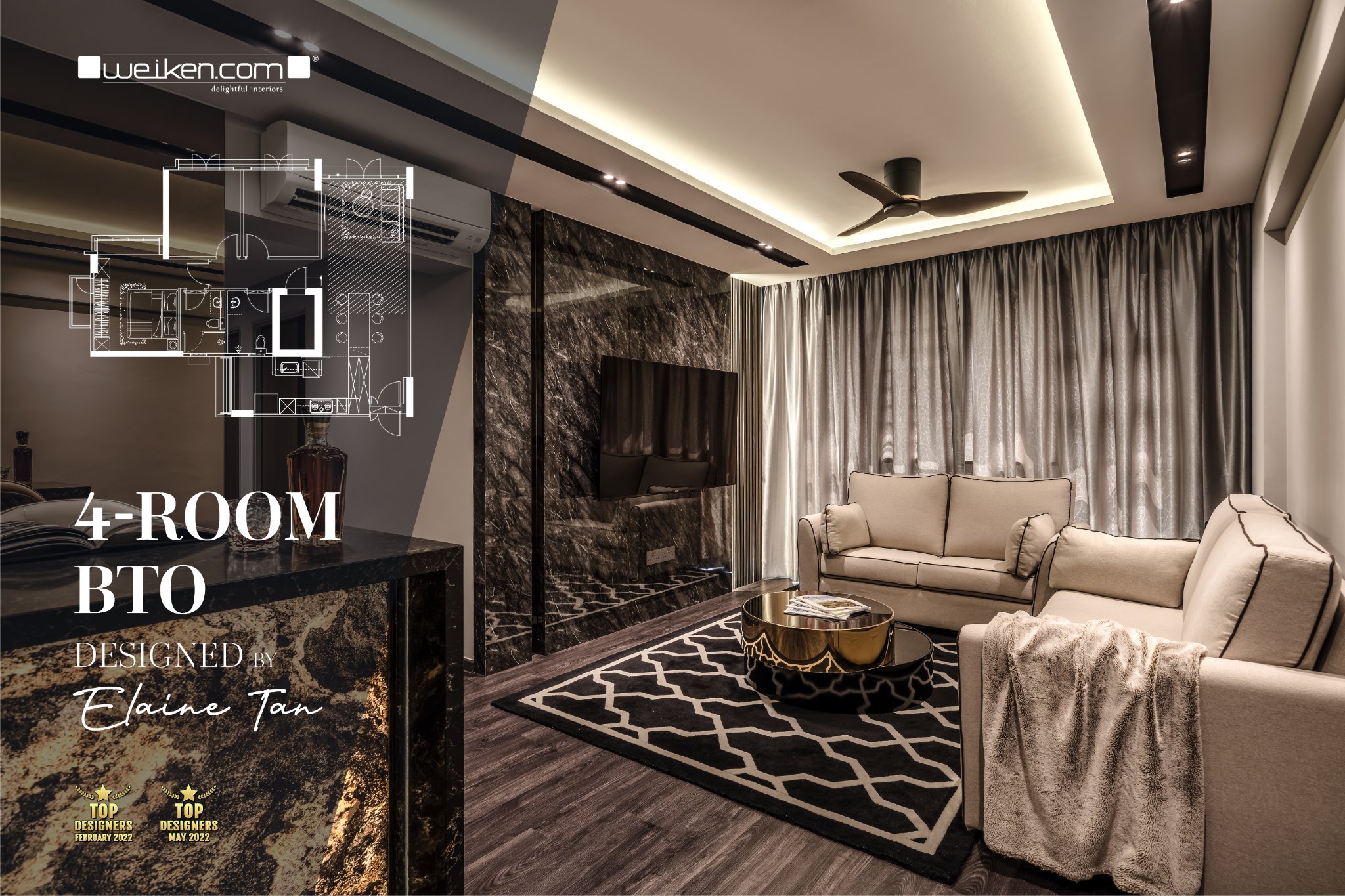 DARK MODERN LUXURY... - Weiken.com Delightful Interiors