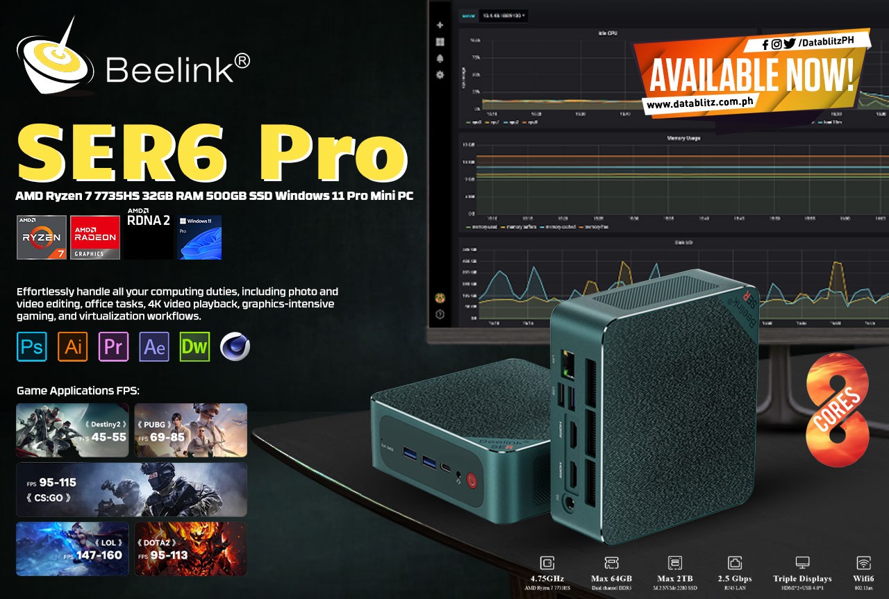 ULTIMATE MINI PC ARSENAL Beelink SER6 MAX AMD Ryzen 9 6900HX 32GB 
