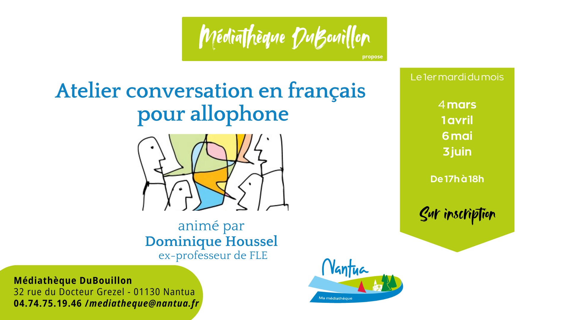Atelier conversation en français pour allophone