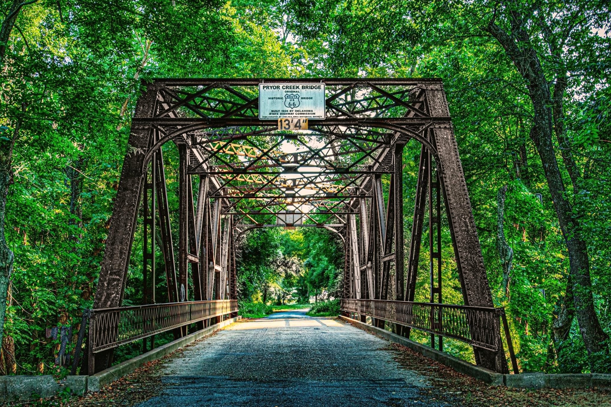 Route 66 Bridge Ruins West of Kellyville Oklahoma (2013)