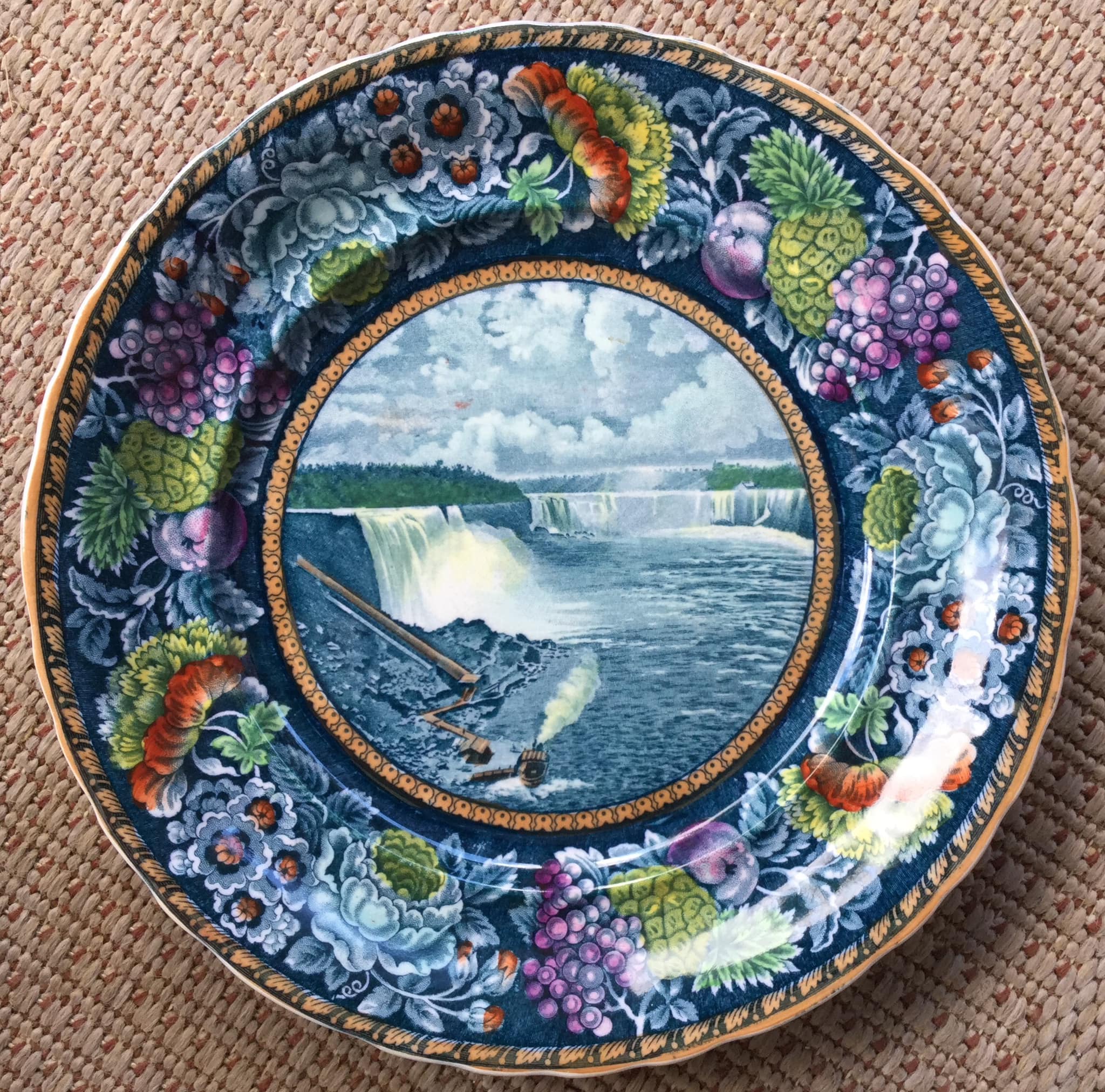 1951 Erie Centennial official souvenir plate. Showing the