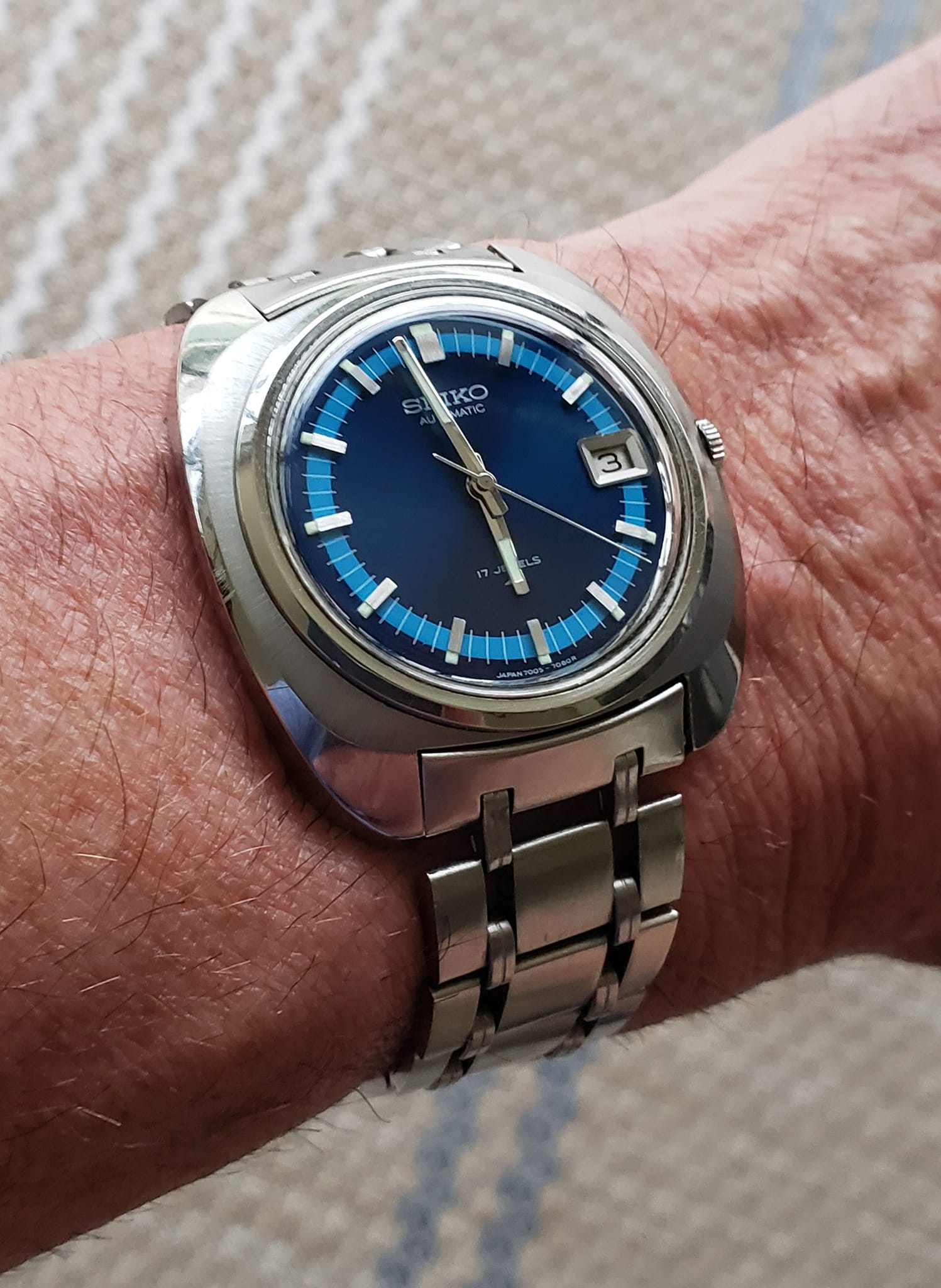 Seiko 7005 7089 from 1974. One of my most comfortable watches 
