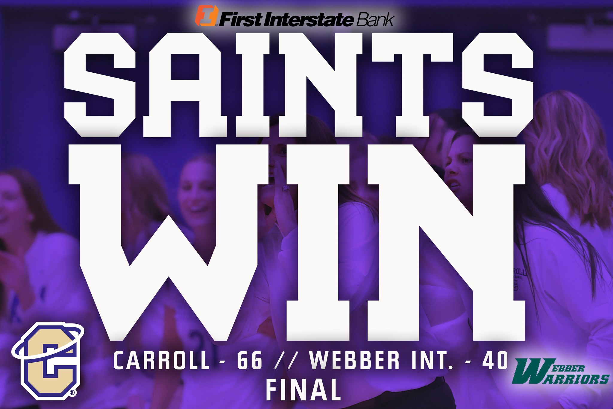 SAINTS WIN! @CCSaintsWBB - 66... - Carroll College Athletics | Facebook