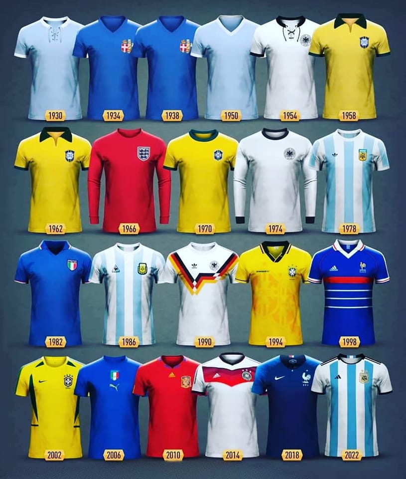 Which is the most iconic World Cup winning shirt ever? #worldcup