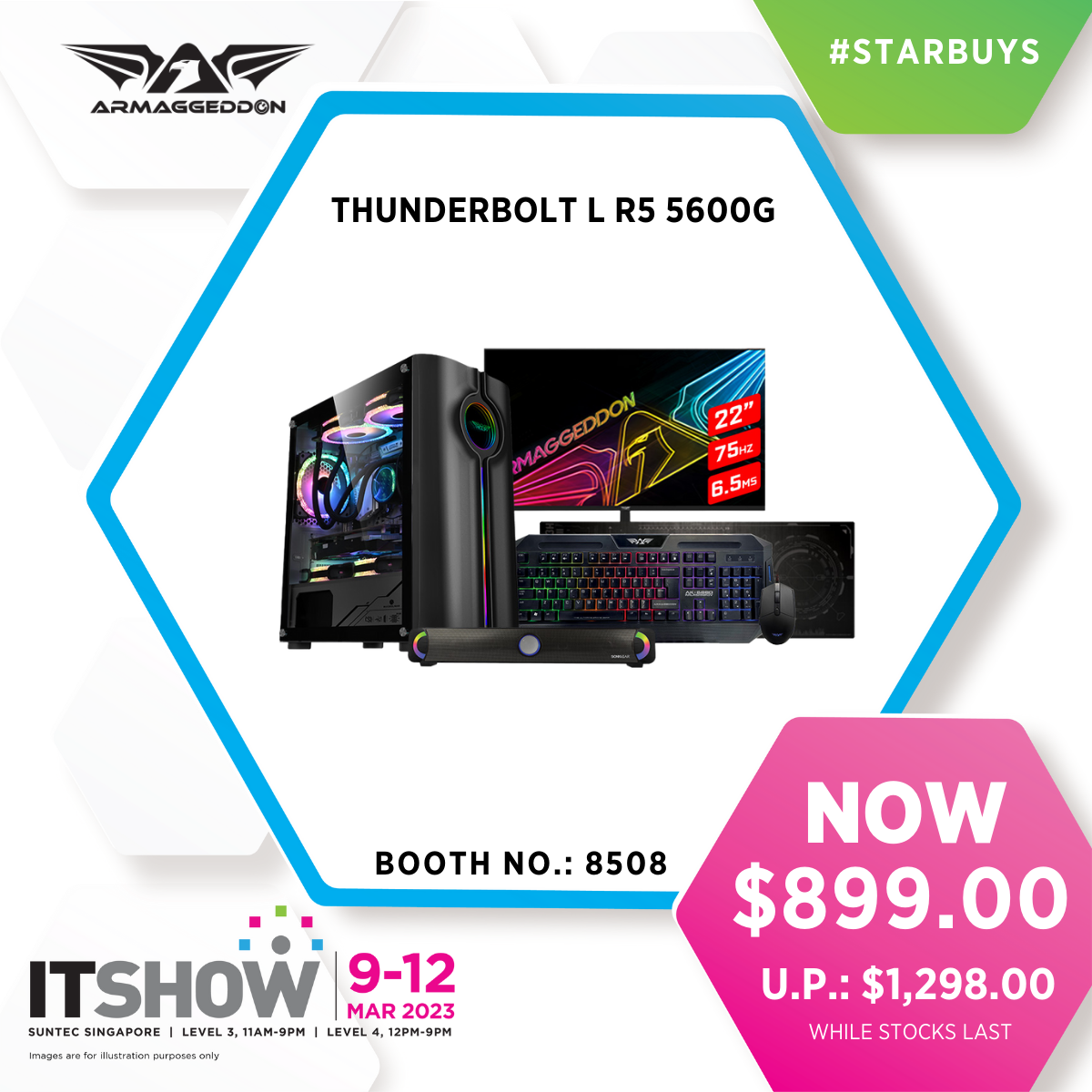Thunderbolt l R5 5600G - AMD Ryzen 5 5600G Processor (4.4 GHZ 6 