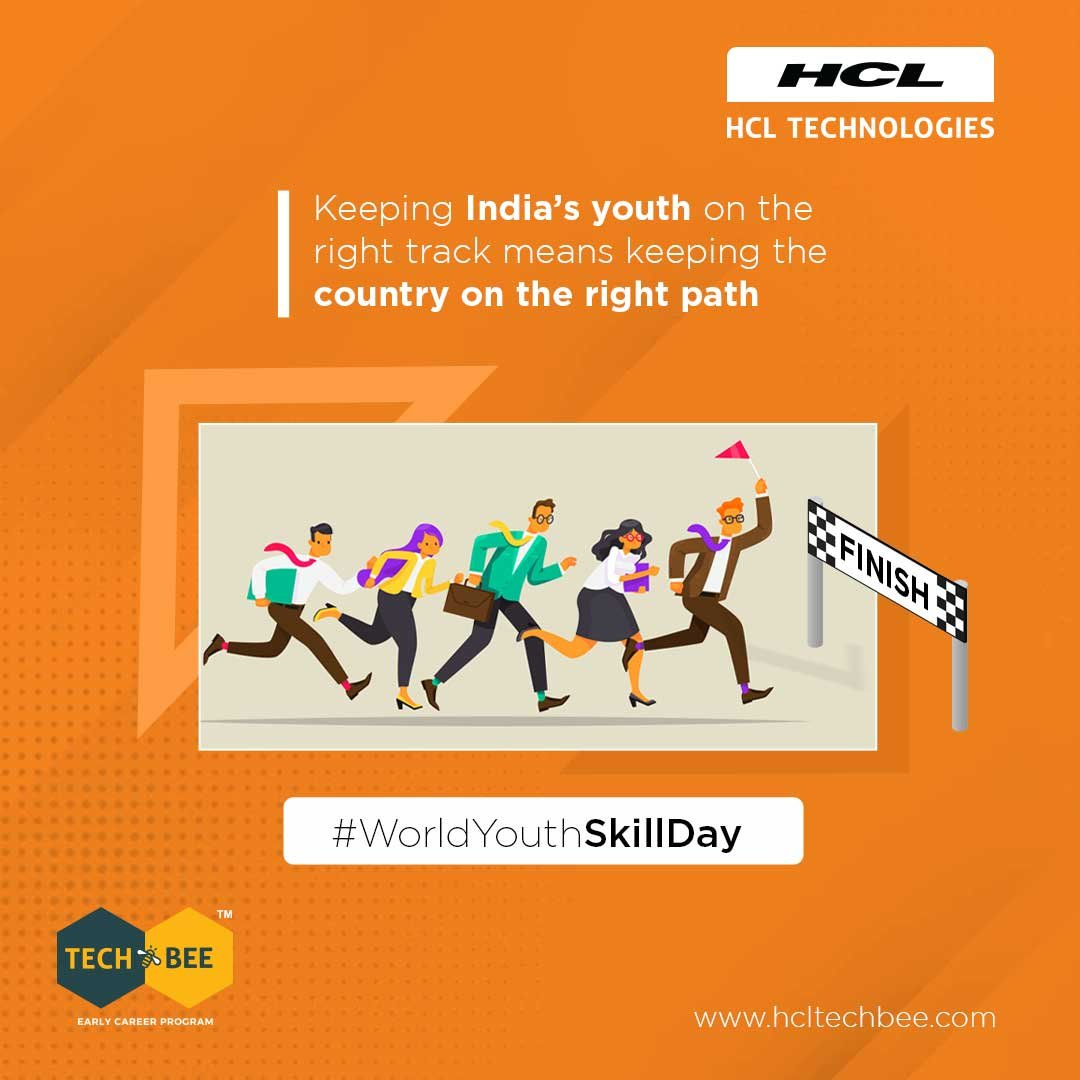 HCL TechBee - The youth accounts for nearly 66% of India’s... | Facebook