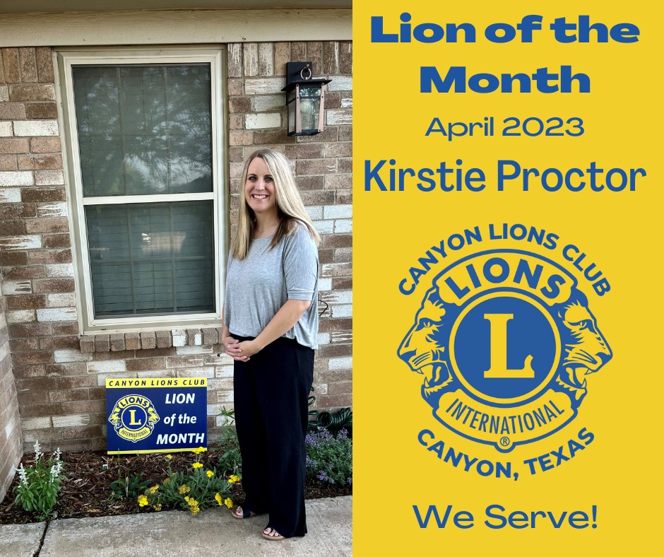 Congrats to Kirstie Proctor, our April... - Canyon Lions Club | Facebook
