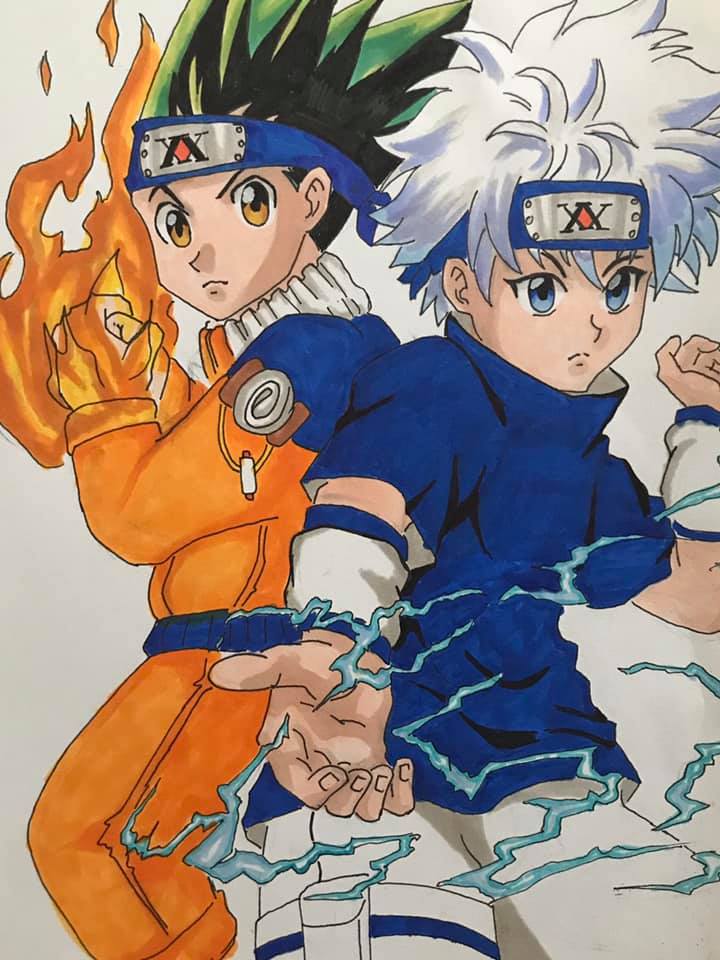Anime crossover with One Piece, Naruto, Dragon Ball, and Hunter x