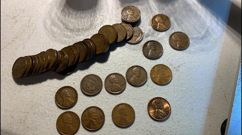 Unsearched Old Estate Wheat Penny Roll Indian Head Cent/1911-s AU Ends