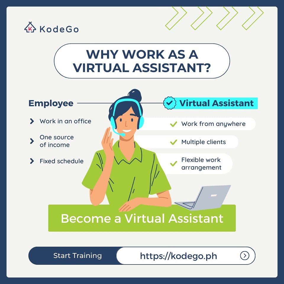 KodeGo - Being a virtual assistant has many perks ️ In...