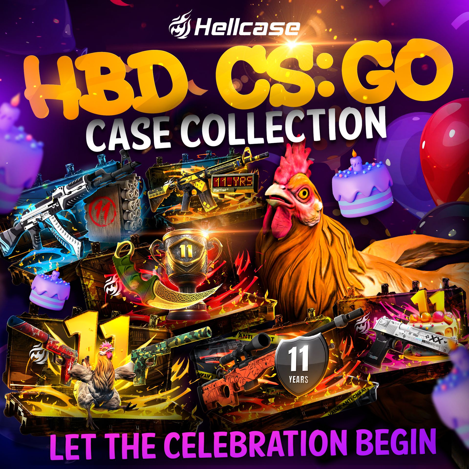 CS:GO - Celebrate the upcoming Birthday of CS:GO together with Hellcase ...