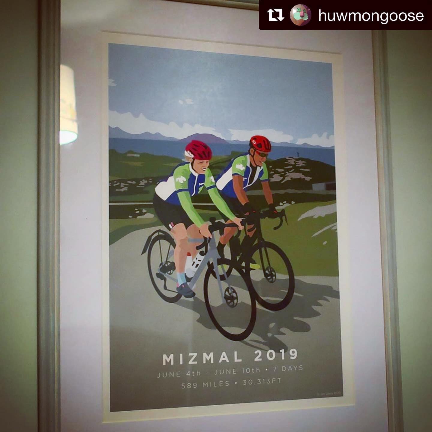 Jen Lewis Cycling Art - #Repost @huwmongoose with @get_repost ・・・ So ...