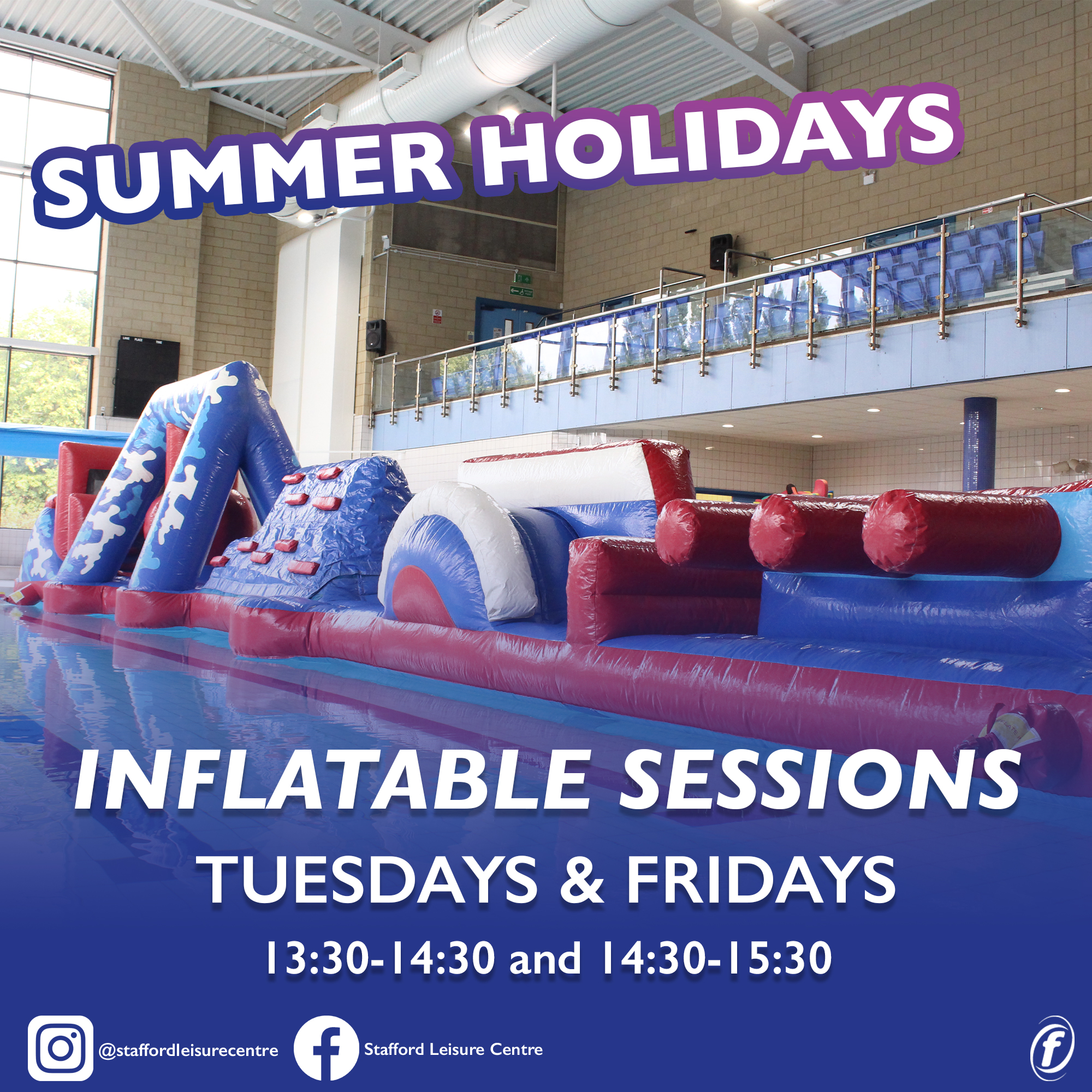 Stafford - INFLATABLE POOL SESSIONS 🏊‍♀️ Have you been to our pool ...