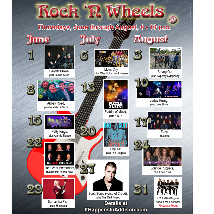 Village - The Village of Addison has announced the 2023 Rock 'N Wheels ...