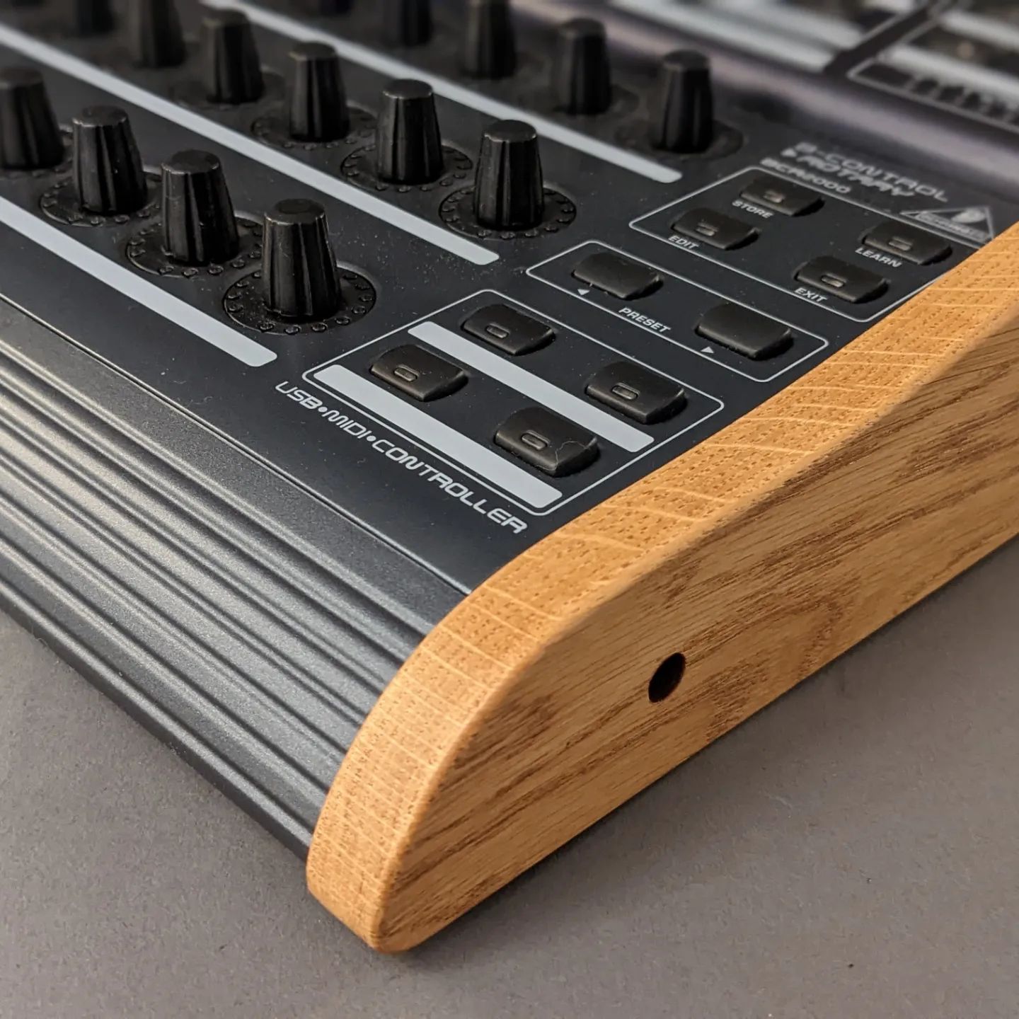 Behringer BCR-2000 oak side panels. #behringer #bcr2000