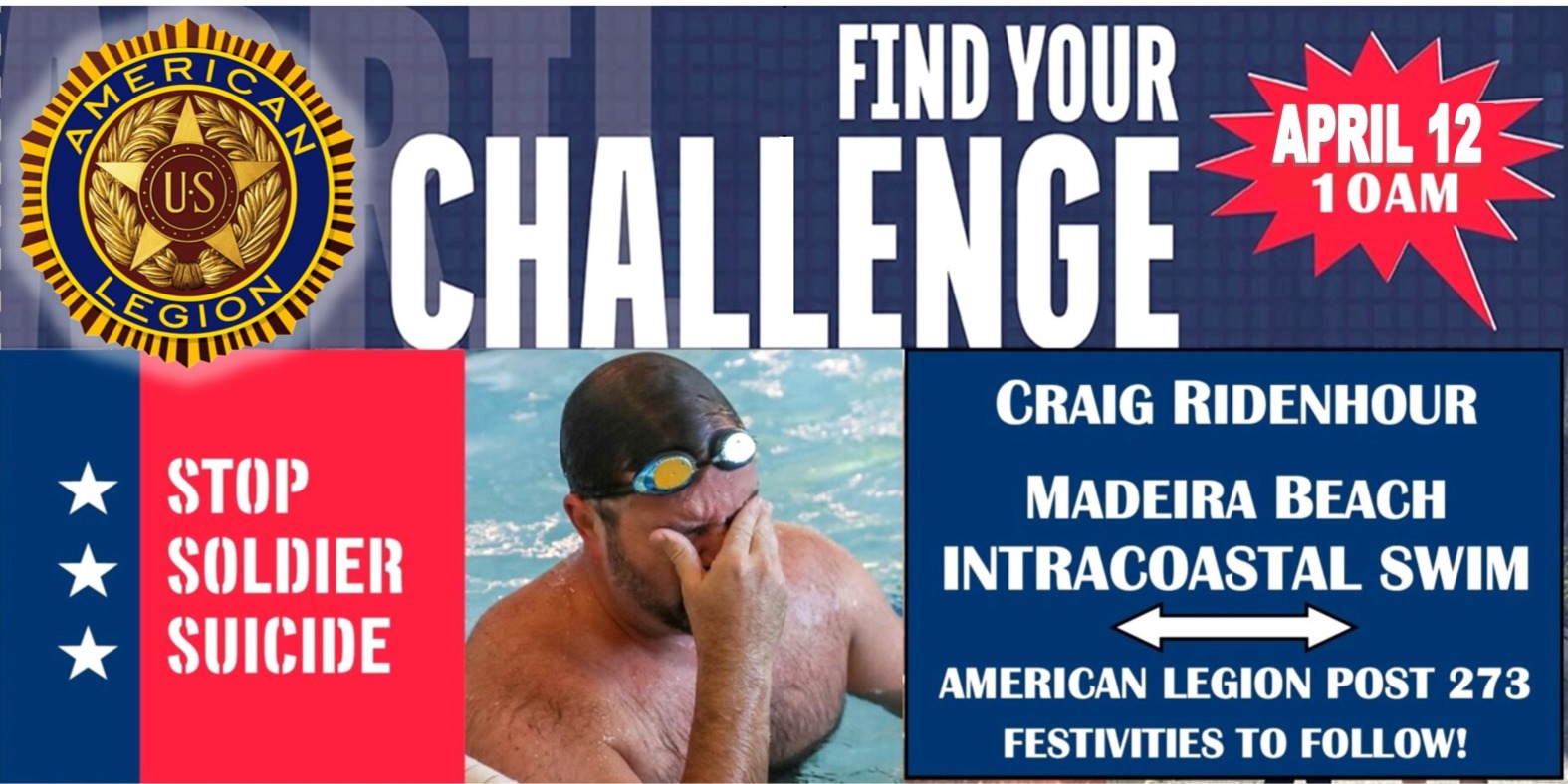 2025 STOP SOLDIER SUICIDE SWIM TO MADEIRA BEACH. SATURDAY, APRIL 12 ...