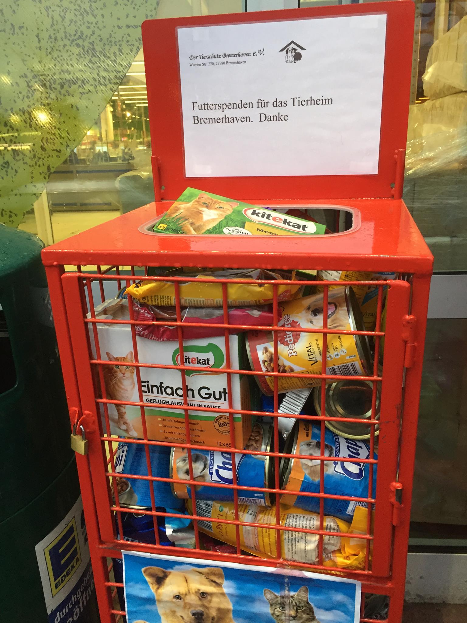 Edeka Rotersand Das Tierheim Bremerhaven Die Tier Tafel