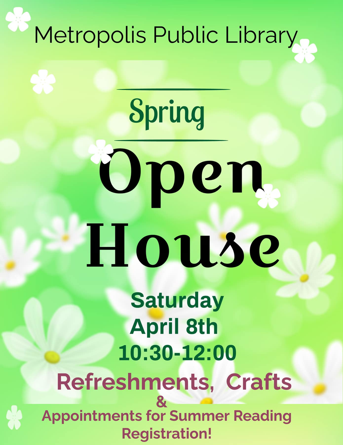 💐🐰🐣 SAVE THE DATE: Our spring... - Metropolis Public Library
