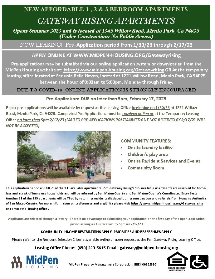 MidPen Housing - NOW LEASING: Gateway Rising Apartments in... | Facebook