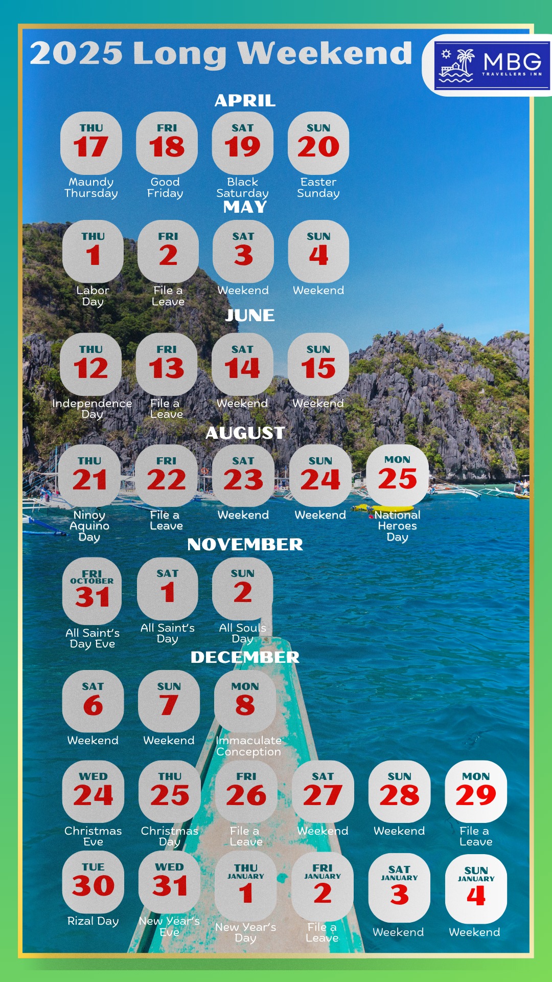 MBG Travel & Tours / MBG Travellers Inn - 🏝 Adventure Calling! 🏝 Sino ...