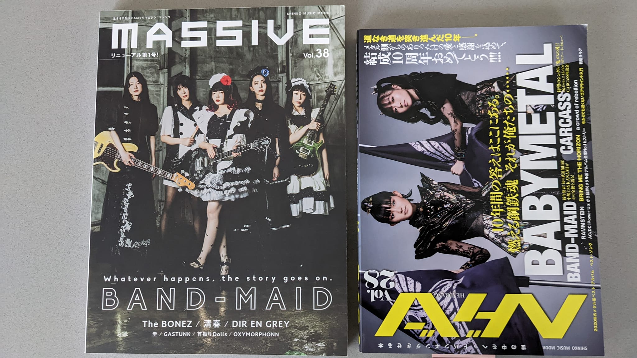 Babymetal and Nemophila Japanese magazine covers and interviews