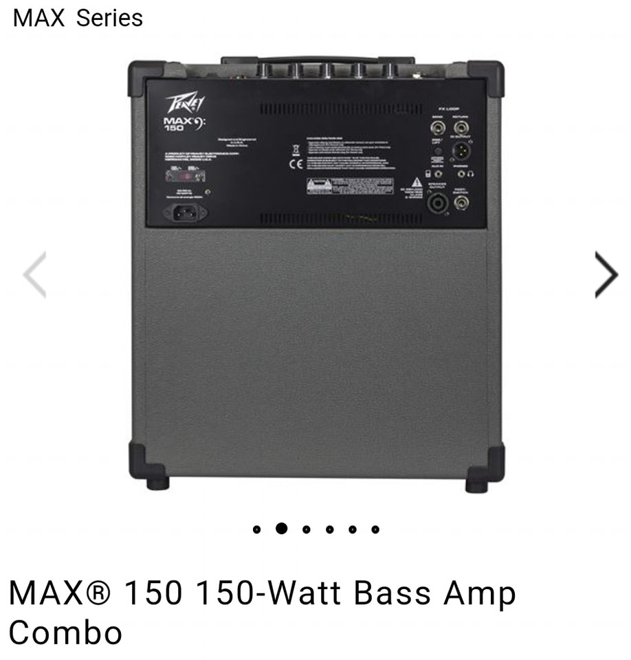 Peavey T-Max two Channel Bass system Bass Amp 1x15 with horn.and