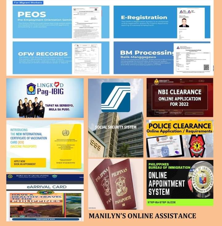 EREG/PEOS/OEC /NBI/PSA/POEA/PASSPORT/SSS/PAG-IBIG/ | Facebook