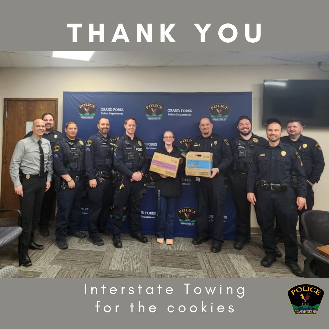 Grand - Thank you Interstate Towing for the treats. We appreciate them ...