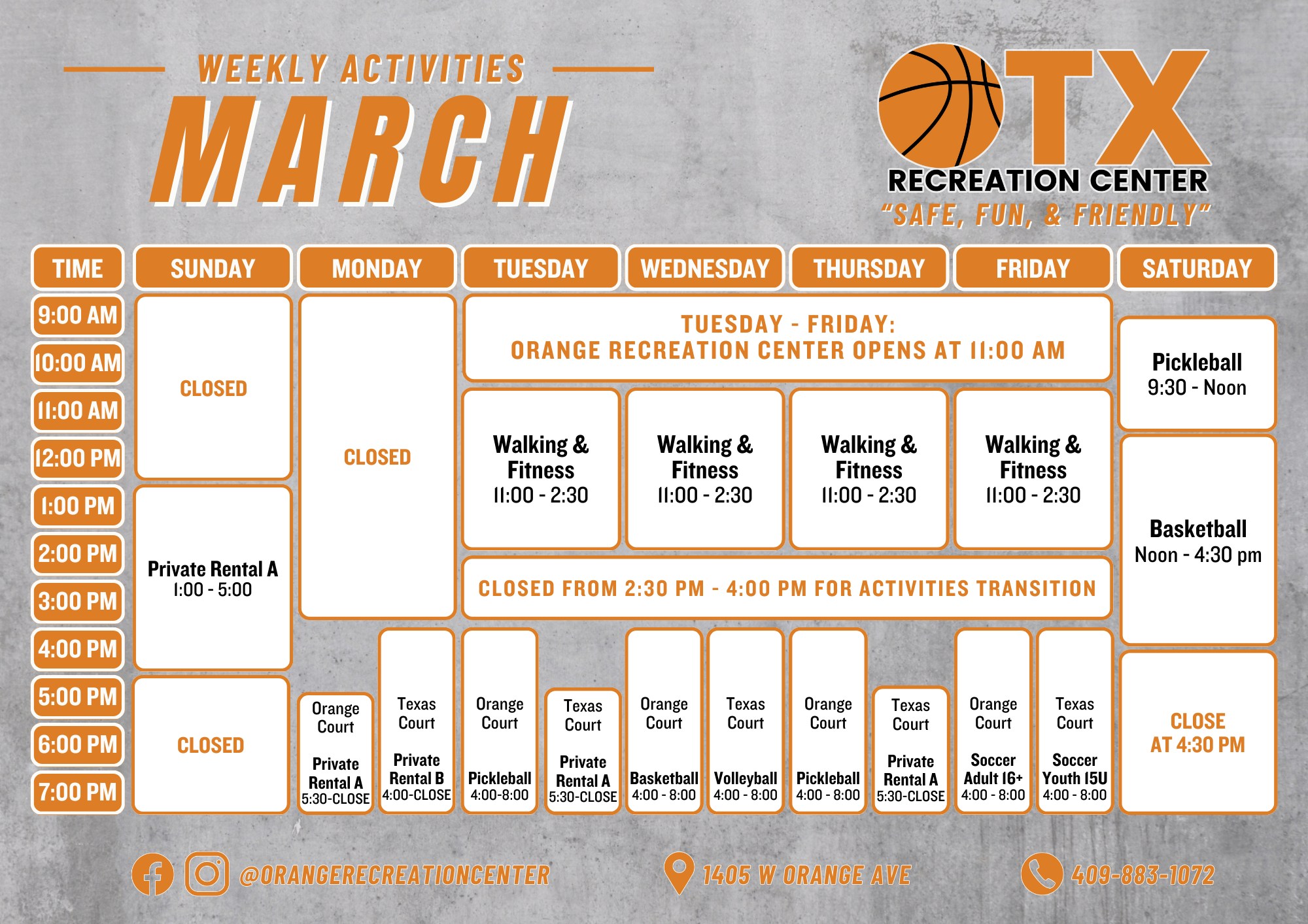 Orange Recreation Center