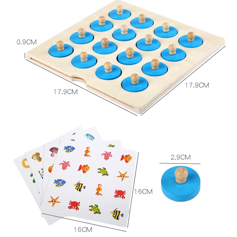 Boîte à Outils Montessori En Bois 52 Pièces - Jeu Éducatif Construction Voitures Animaux - Cadeau 3-6 Ans Garçons Filles