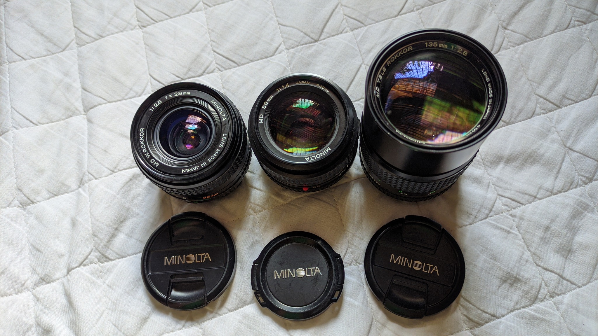 MINOLTA MD 50mm f/1.4と28mm f/2.8 MINOLTA MD 50mm f/1.4と28mm f/2.8 MINOLTA MD 50mm f/1.4と28mm