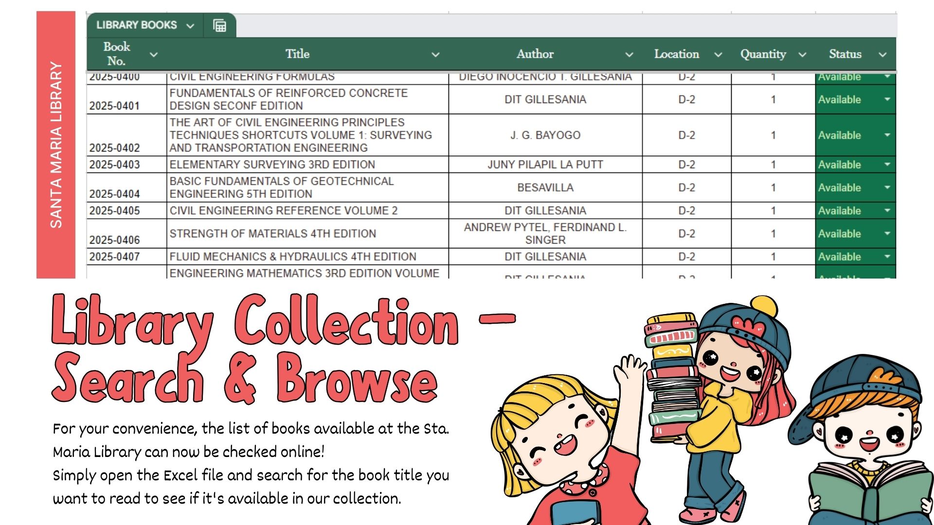 📚 Good News, Book Lovers! 📚 For your convenience, the Sta. Maria ...