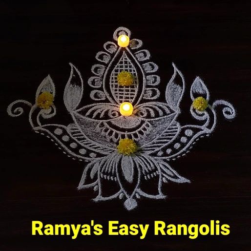 https://youtu.be/tTfqAHTbo4U 9dots... - Ramya's Easy Rangolis