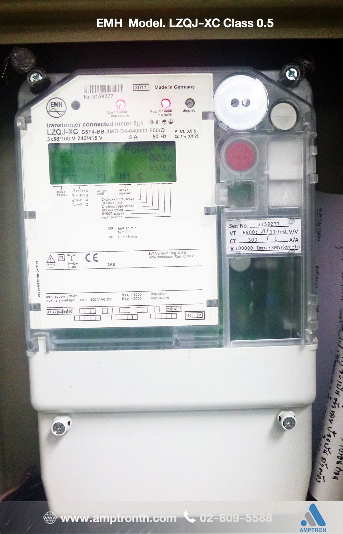 Amptron Instruments - Thailand - มิเตอร์ที่ทดสอบ TOU METER EMH Model ...