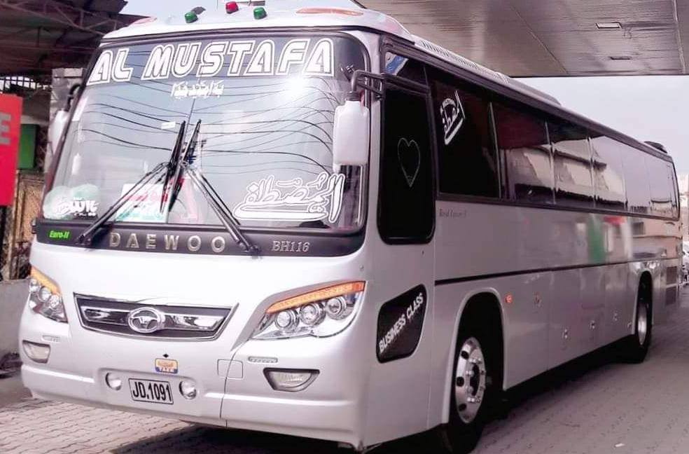 Mashallah so beautiful Al Mustafa Bus - Al Mustafa Daewoo Bus