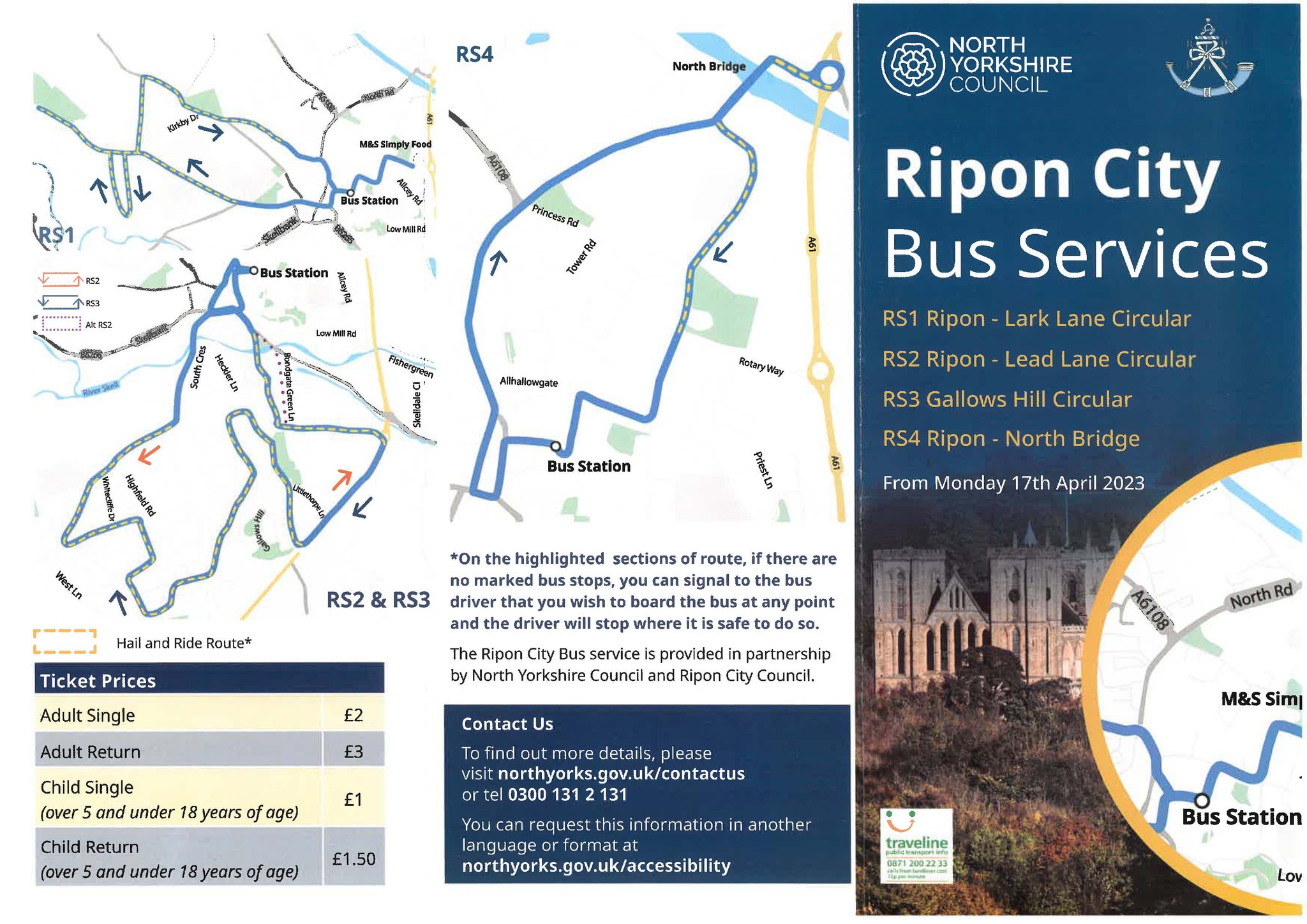 The route and timetable for the new... - Ripon City Council | Facebook