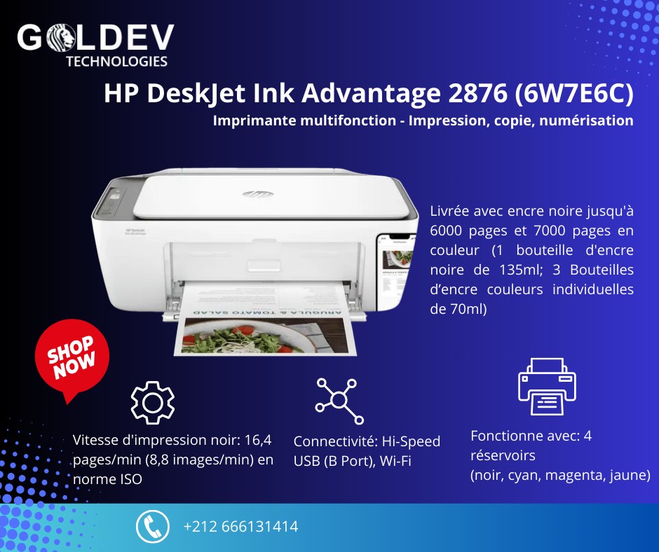 Goldev - 🔥 EN PROMO ! 🔥 📣 Imprimante multifonction HP DeskJet Ink ...