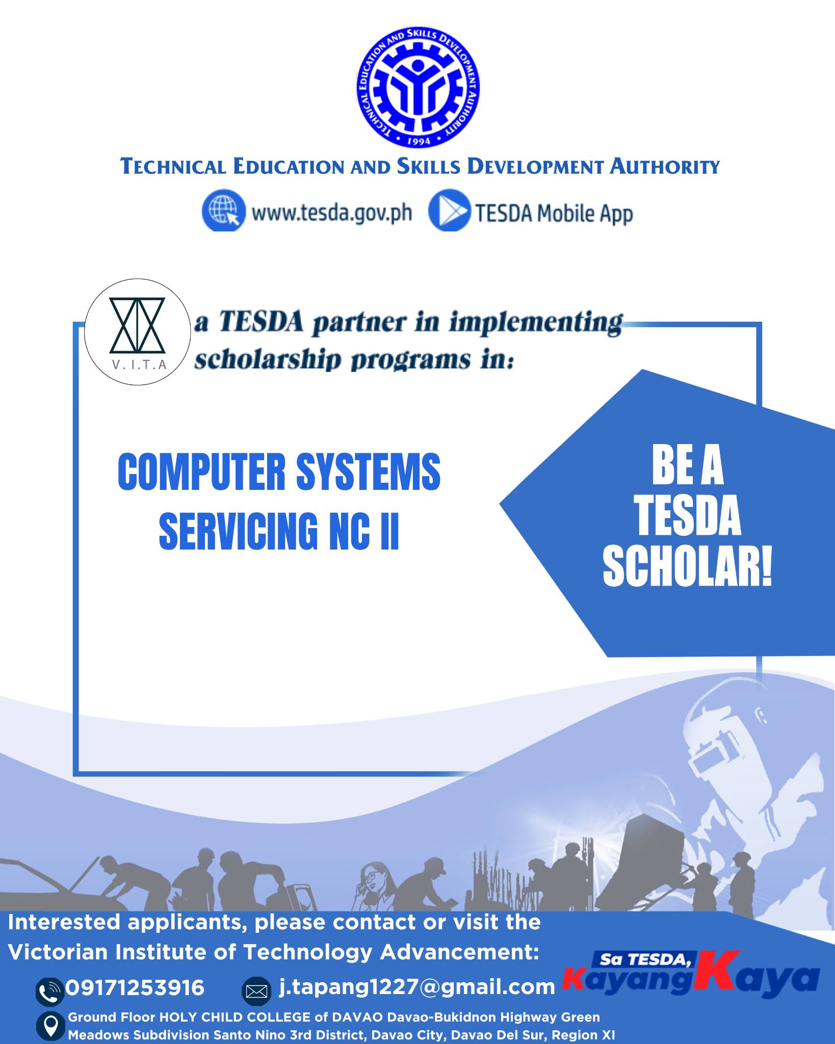 Victorian - Be a TESDA Scholar! Apply now! FREE TESDA TRAINING ...