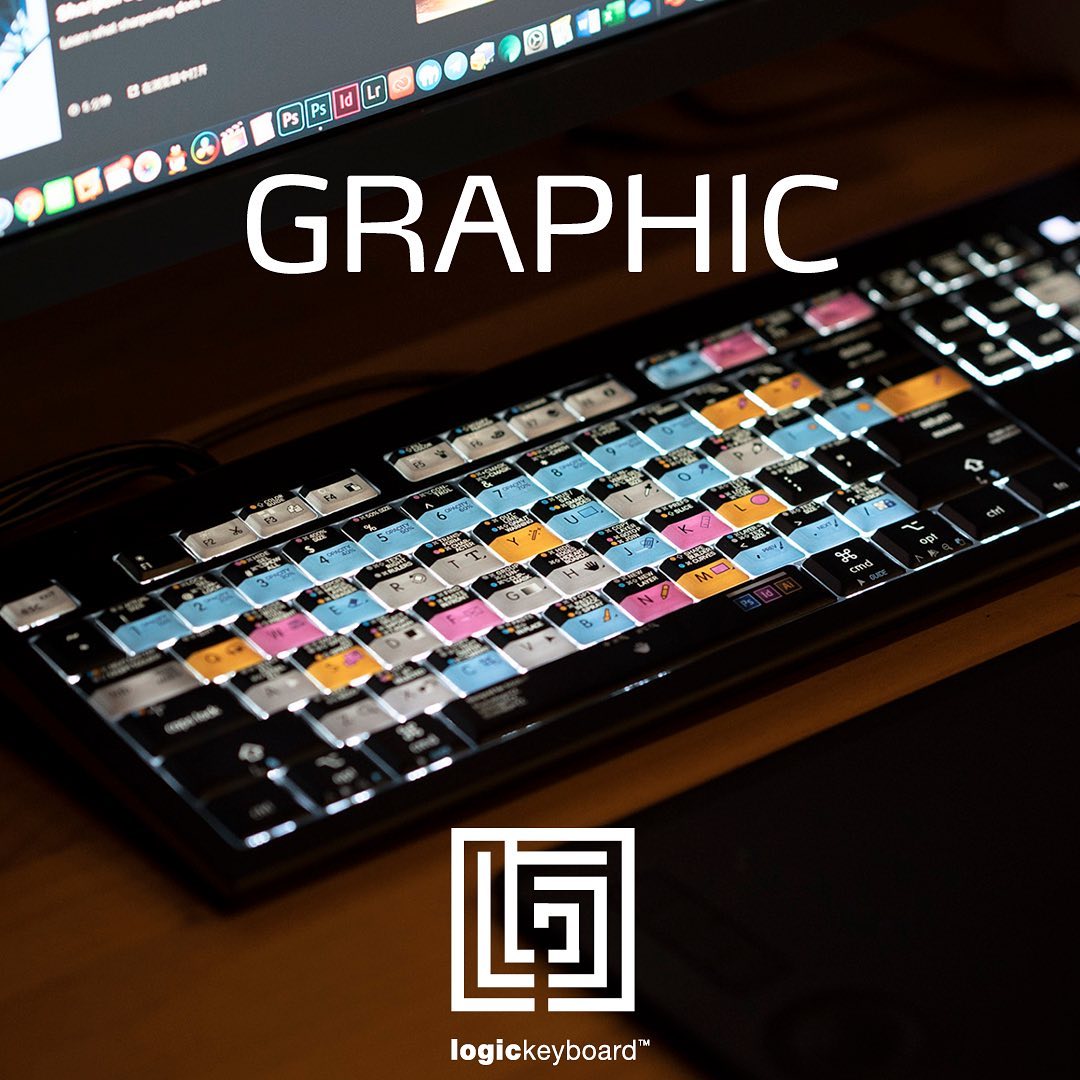 Logickeyboard - Working with graphic design? Our shortcut...
