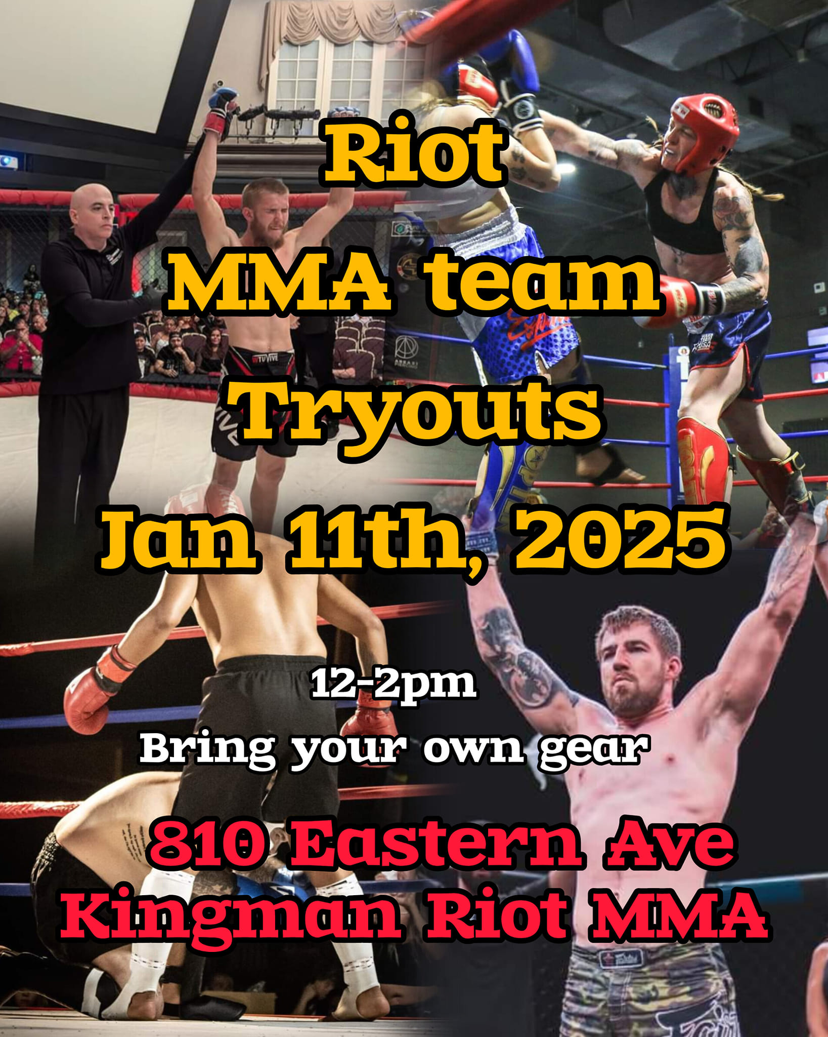 Riot MMA Team Tryouts