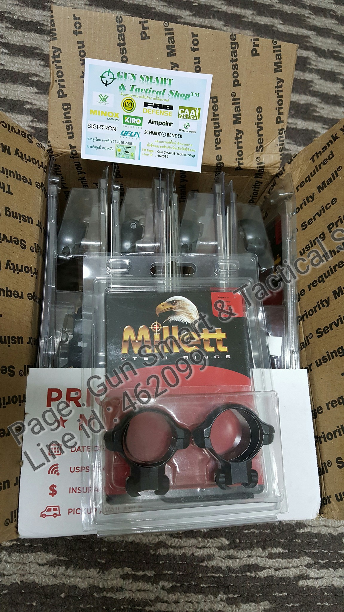 แหวนรัดกล้อง Millett ติดราง 11... - Gun Smart & Tactical Shop