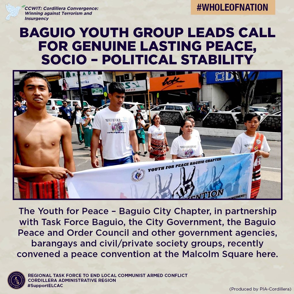 PIA Baguio - The Youth for Peace – Baguio City Chapter, in...
