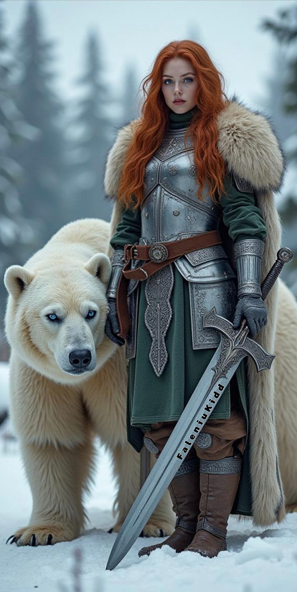Wild Wisdom: a strong goddess with her blade