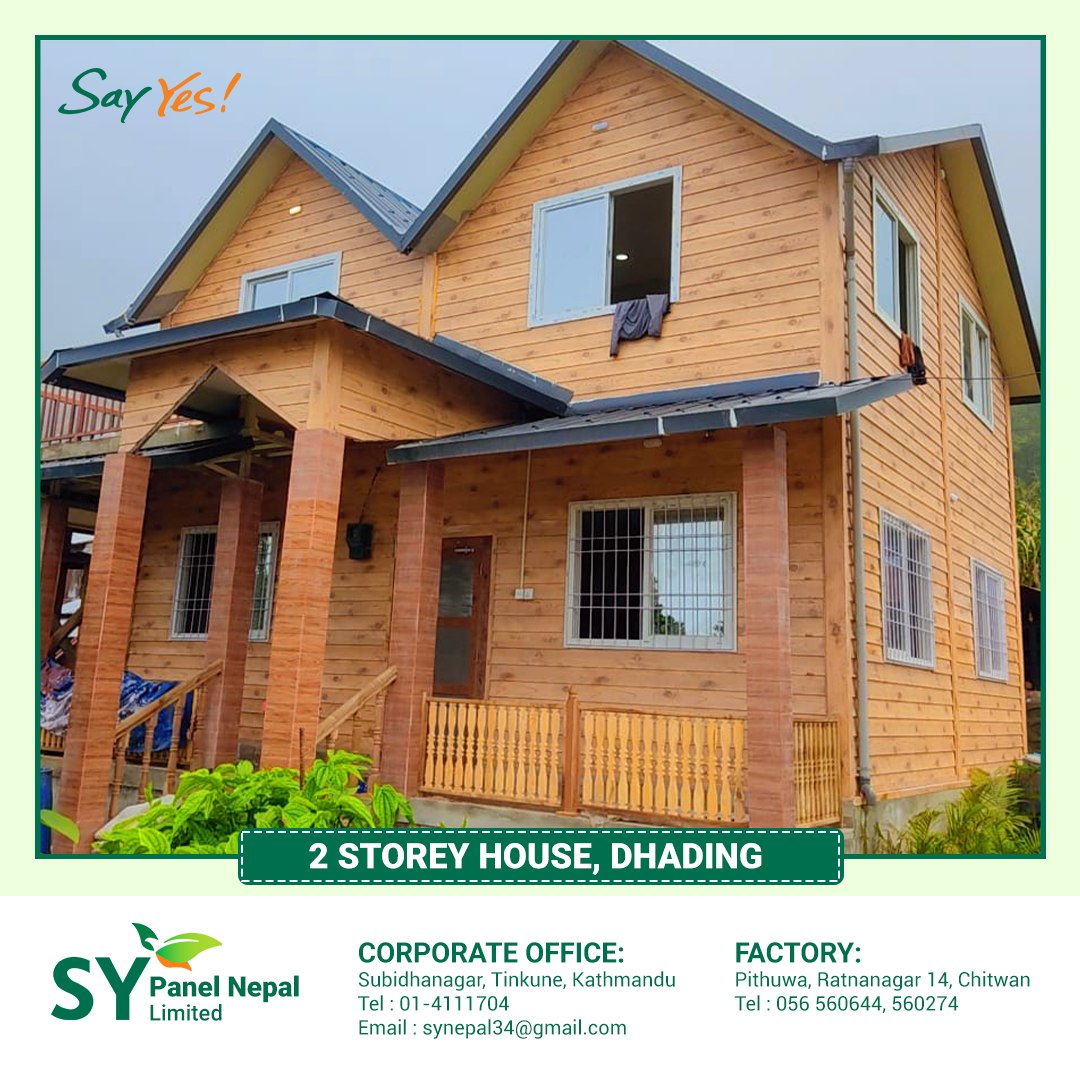 Sy - 2-Storey House in Dhading 🏡 #SYPanelHous #2storeyhouse #panelhouse ...