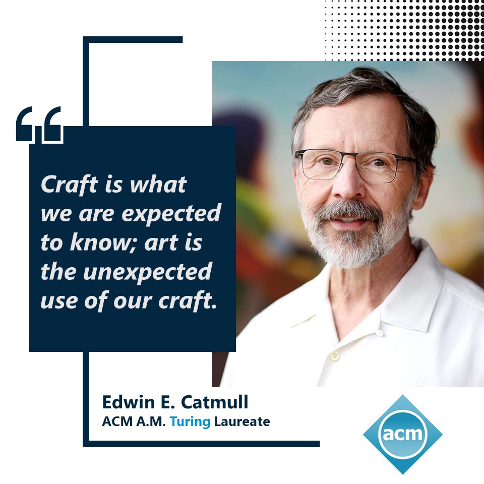 ACM - Happy birthday to Edwin Catmull! Catmull received the 2019 # ...